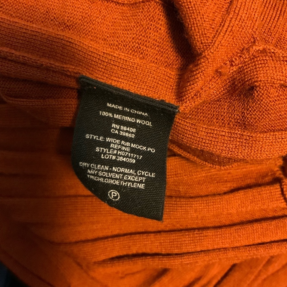 Theory Women's Cowl Neck Sweater in Rust - Picture 4 of 4